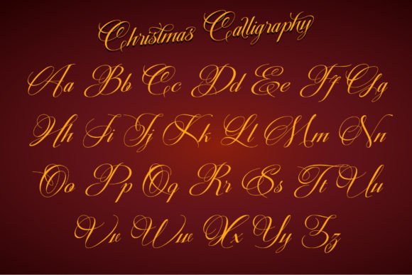 Christmas Calligraphy Font Poster 10