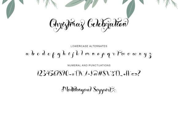 Christmas Celebration Font Poster 8