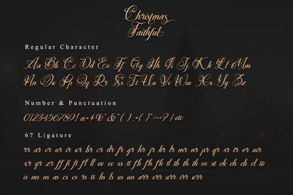 Christmas Faithful Font Poster 8