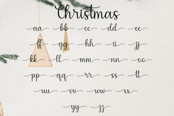 Christmas Ornamen Font Poster 7