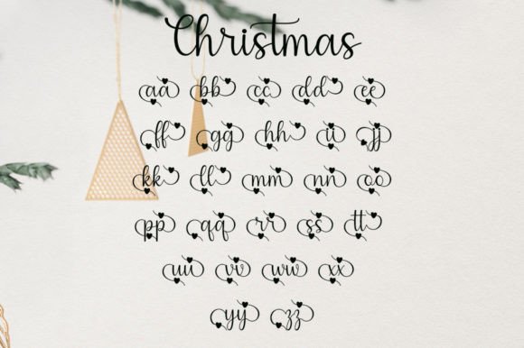 Christmas Ornamen Font Poster 8