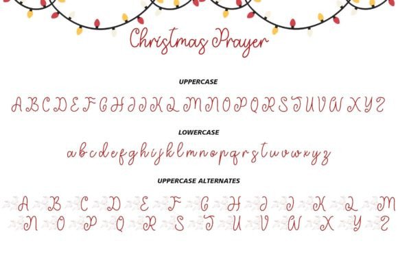 Christmas Prayer Font Poster 6