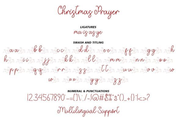 Christmas Prayer Font Poster 7