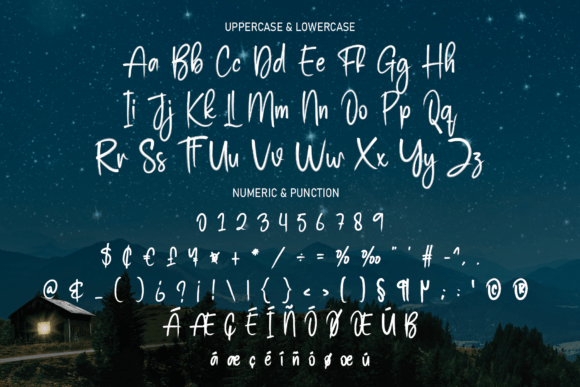 Christmas Starlight Font Poster 7