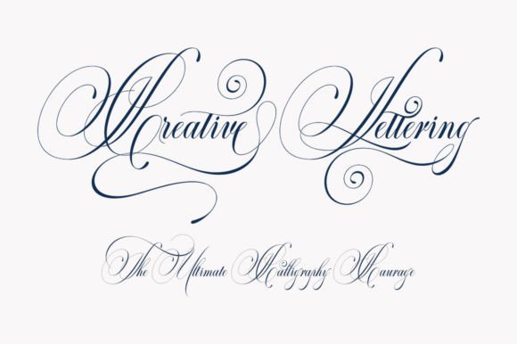 Classical Calligraphy Font Poster 4