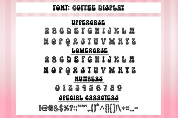 Coffee is My Valentine Font Poster 14