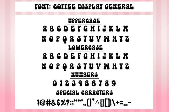 Coffee is My Valentine Font Poster 15