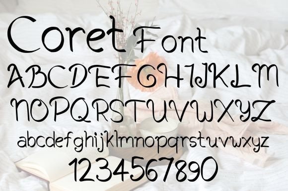 Coret Coret Font Poster 3