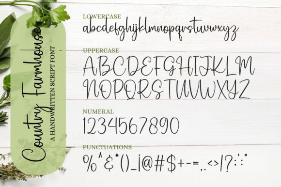 Country Farmhouse Font Poster 7