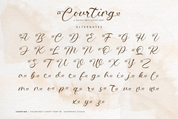 Courting Font Poster 11