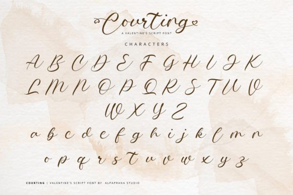 Courting Font Poster 8