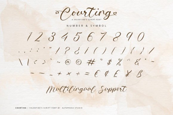 Courting Font Poster 9