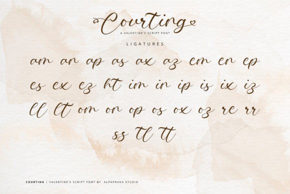 Courting Font Poster 10