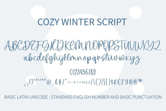 Cozy Winter Duo Font Poster 3