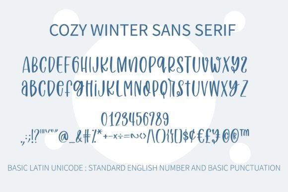 Cozy Winter Duo Font Poster 5