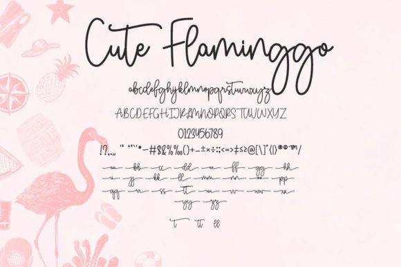 Cuteflaminggo Font Poster 7