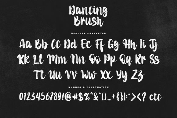 Dancing Brush Font Poster 7