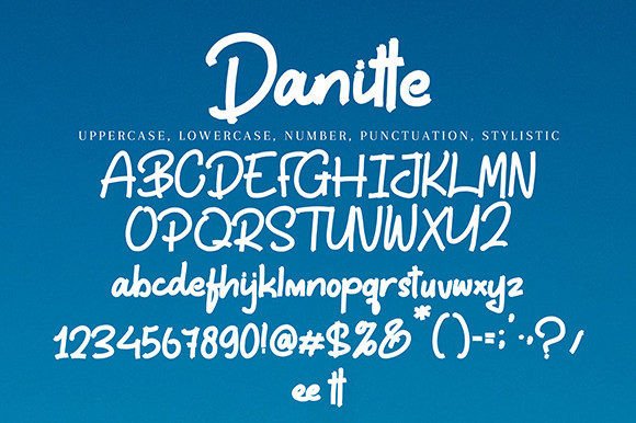 Danitte Font Poster 9
