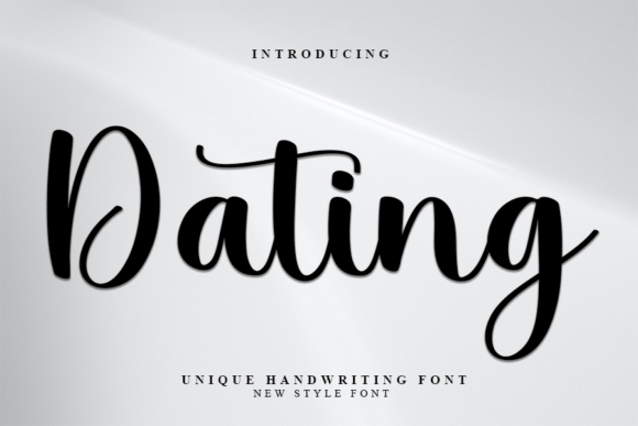 Dating Font Poster 1