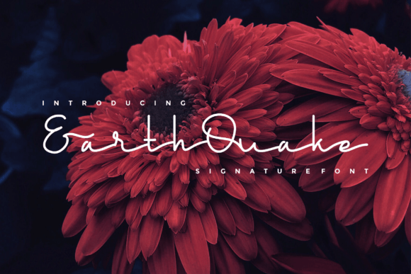 Earth Quake Font Poster 2