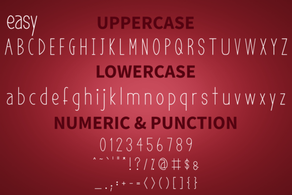 Easy Font Poster 5