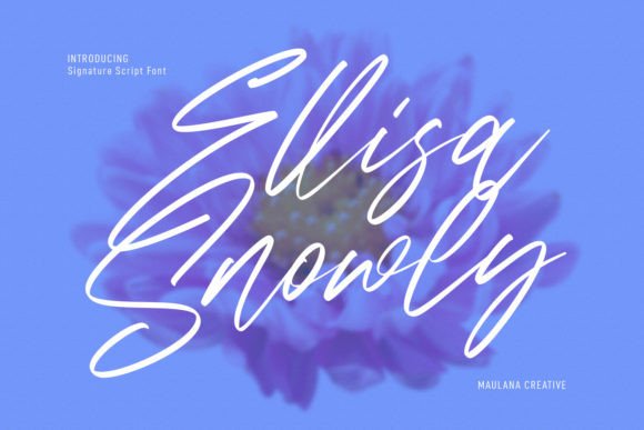 Ellisa Snowly Font