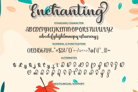 Enchanting Font Poster 7