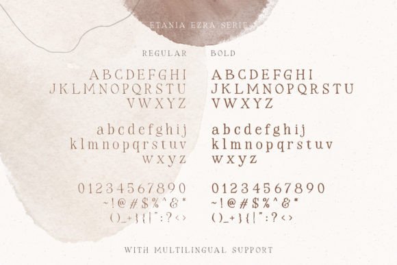 Etania & Ezra Font Poster 10