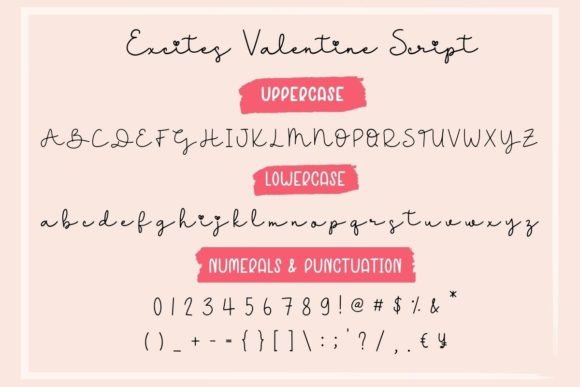 Excites Valentine Duo Font Poster 7