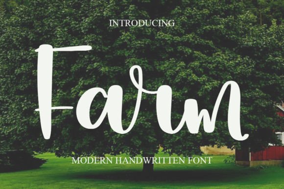 Farm Font Poster 1