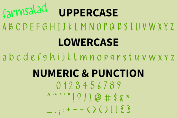 Farmsalad Font Poster 5