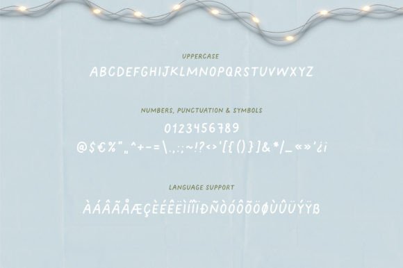 First Snow Font Poster 4