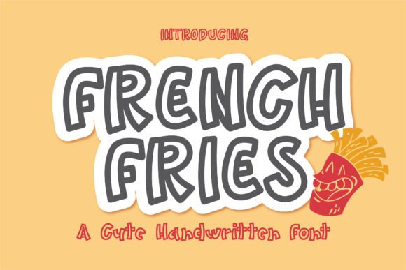 French Fries Font Poster 1