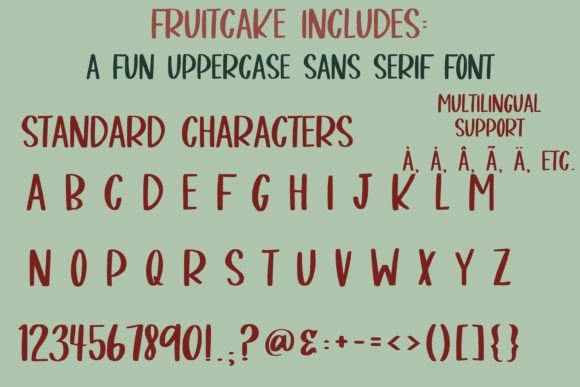 Fruitcake Font Poster 4