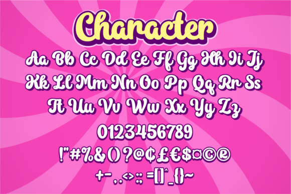 Funky Baby Font Poster 6