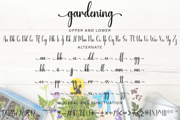 Gardening Font Poster 5