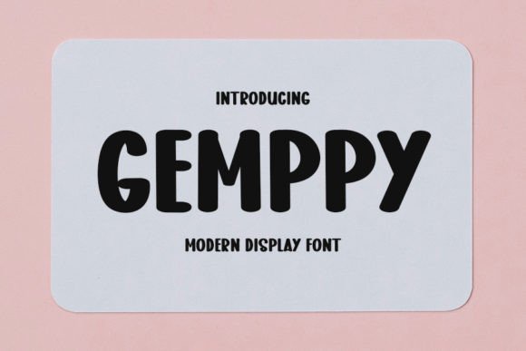 Gemppy Font Poster 1