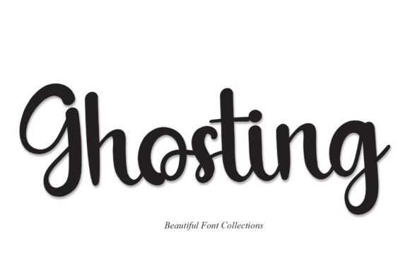 Ghosting Font Poster 1