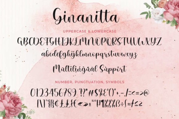 Ginanitta Font Poster 5