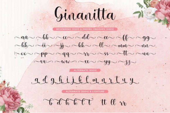 Ginanitta Font Poster 6