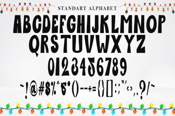 Handmade Lights Font Poster 4