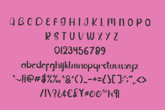 Happy Font Poster 5