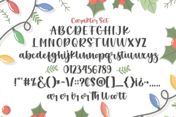 Happy December Font Poster 6