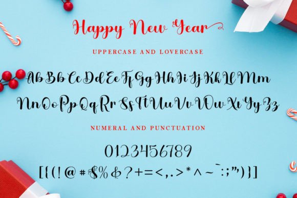 Happy New Year Font Poster 9