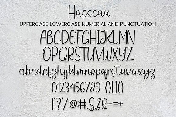 Hasscau Font Poster 7