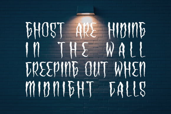 Haunted Vampire Font Poster 3