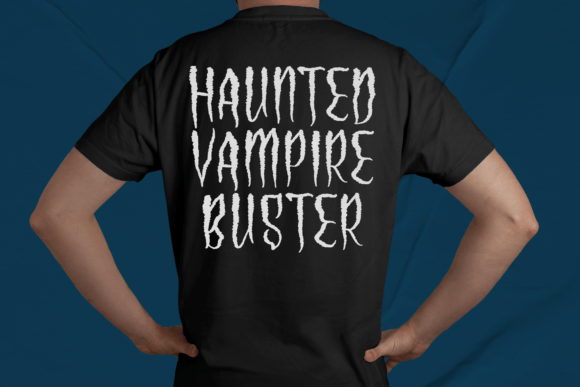 Haunted Vampire Font Poster 6