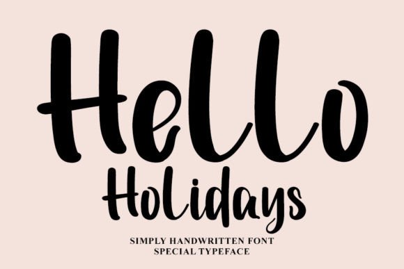 Hello Holidays Font