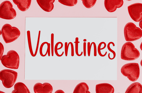 Holiday Valentine Font Poster 4