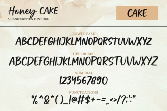 Honey Cake Font Poster 8